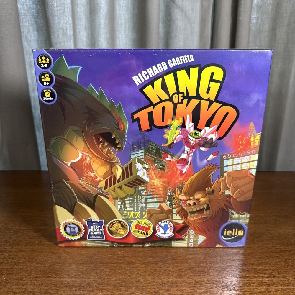 King of Tokyo Board Game By Richard Garfield 2014 Iello 2-6 Players Ages 8+ 2014